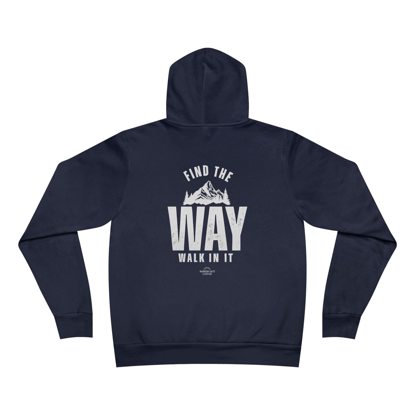 Narrow Gate 'Find the Way' Graphic Hoodie — Inspirational Mountain Pullover