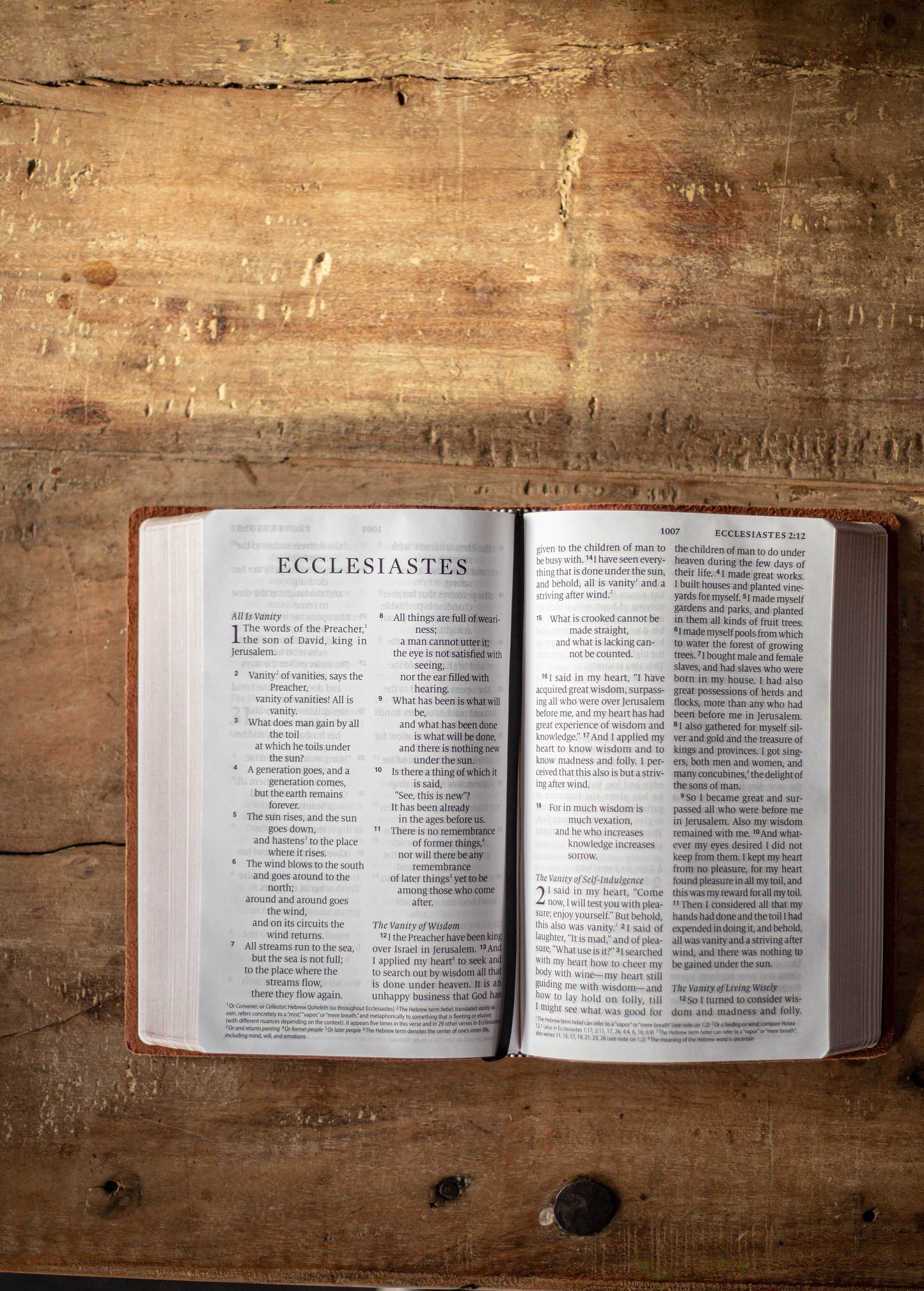 Large Print Handbound Leather Bible - ESV