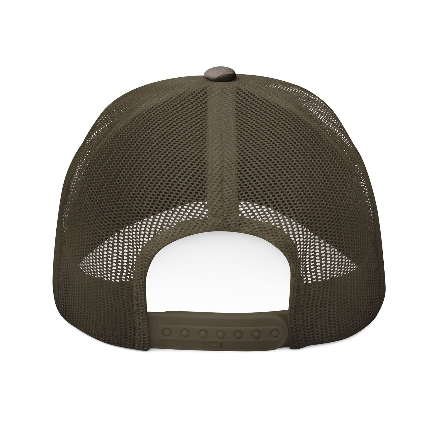 Camouflage Trucker Hat — "NARROW GATE" Embroidered Mesh Cap