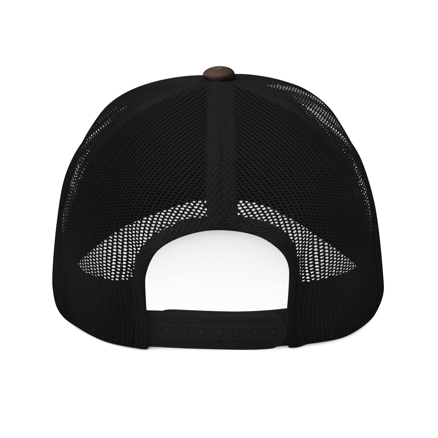 Camouflage Trucker Hat — "NARROW GATE" Embroidered Mesh Cap