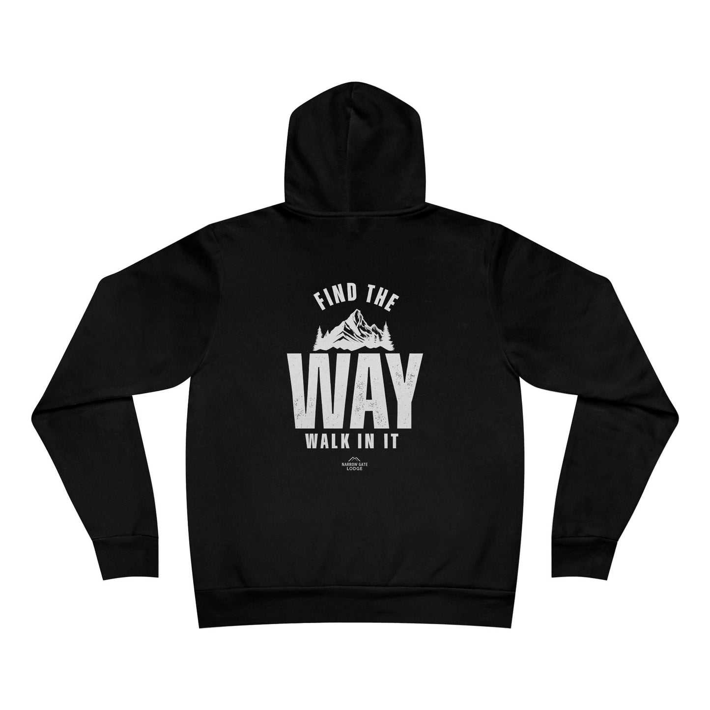 Narrow Gate 'Find the Way' Graphic Hoodie — Inspirational Mountain Pullover