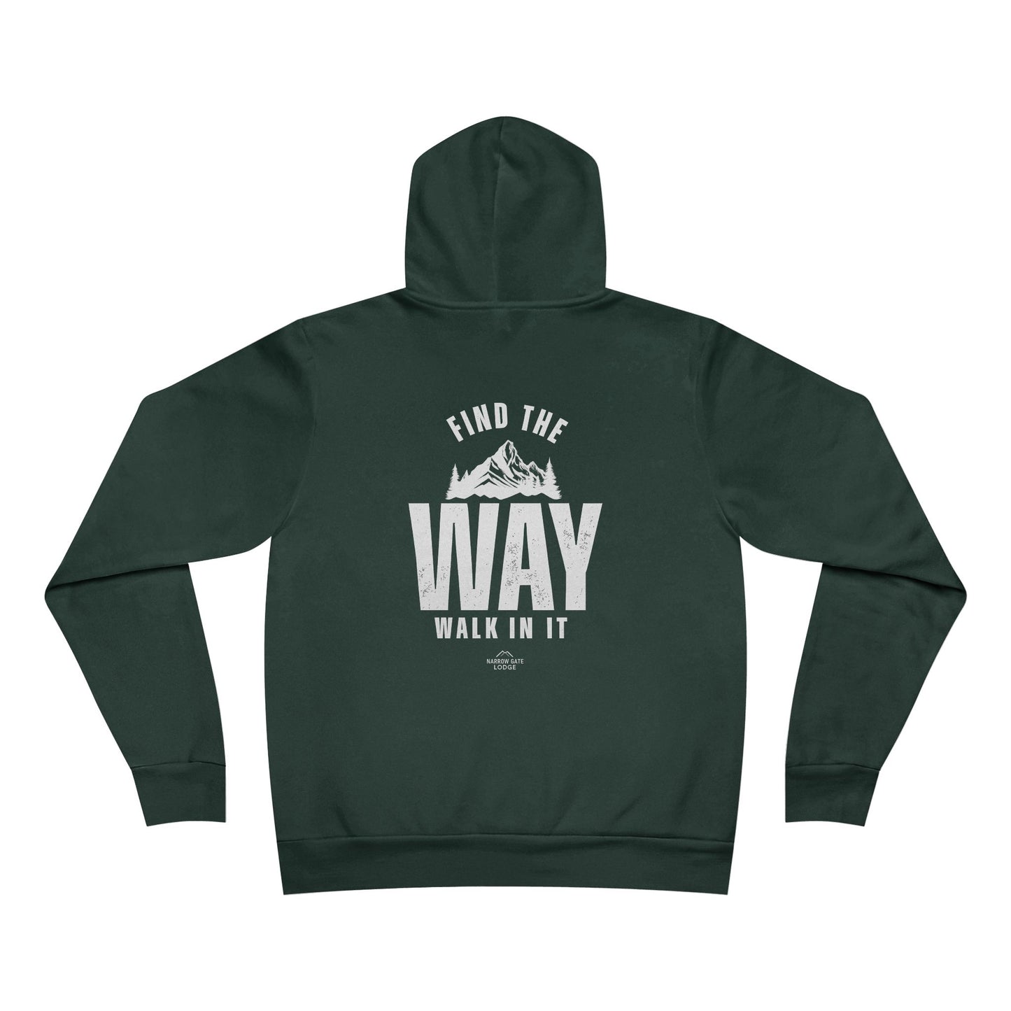 Narrow Gate 'Find the Way' Graphic Hoodie — Inspirational Mountain Pullover