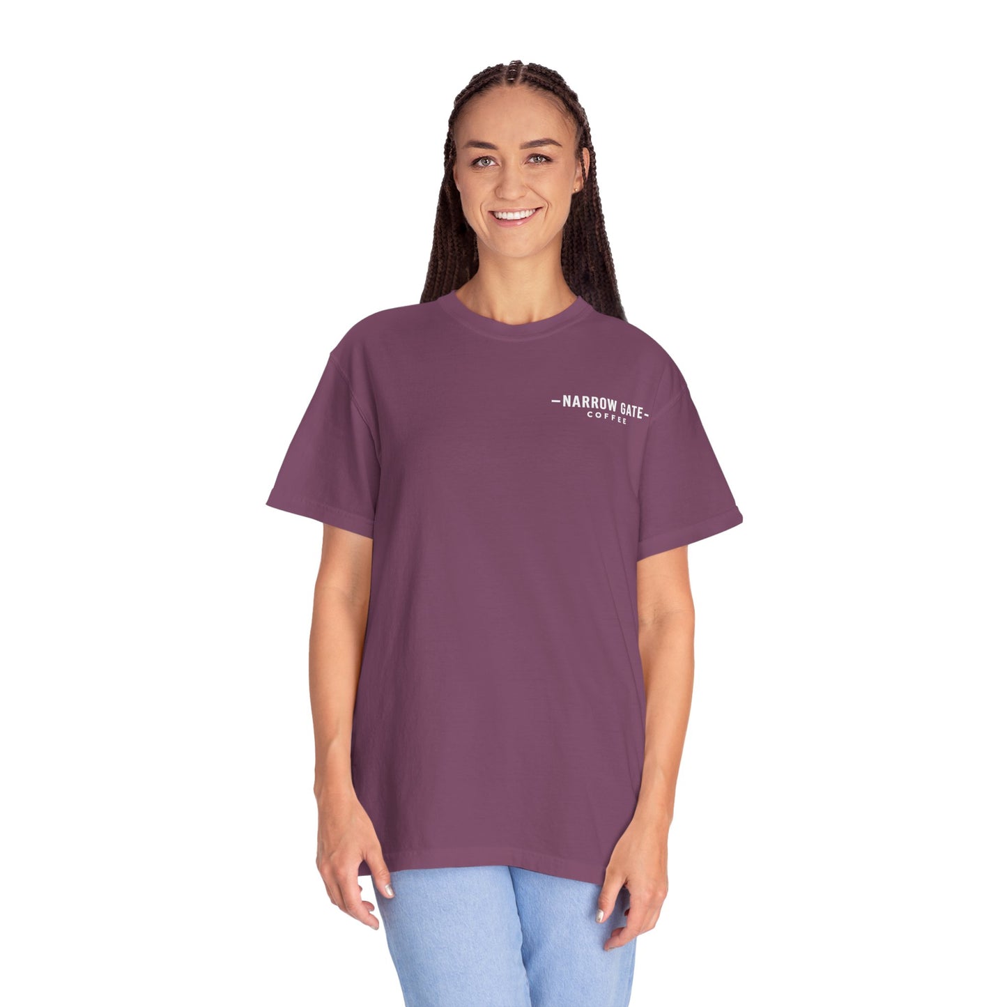 Narrow Gate Coffee T‑Shirt — Comfort Colors