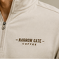 Men's Midweight Quarter-Zip Pullover — Minimal 'Tough But' Chest Logo