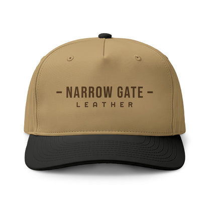 Leather Brand Two-Tone Cap — Narrow Gate Embroidered Hat