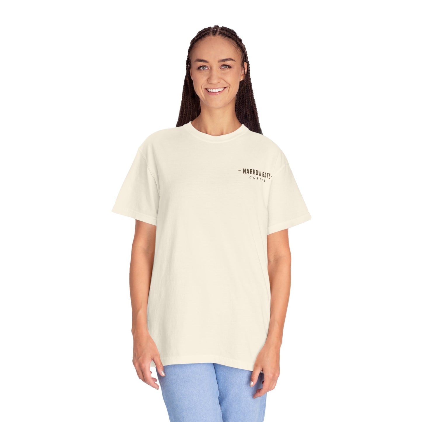 Narrow Gate Coffee T‑Shirt — Comfort Colors