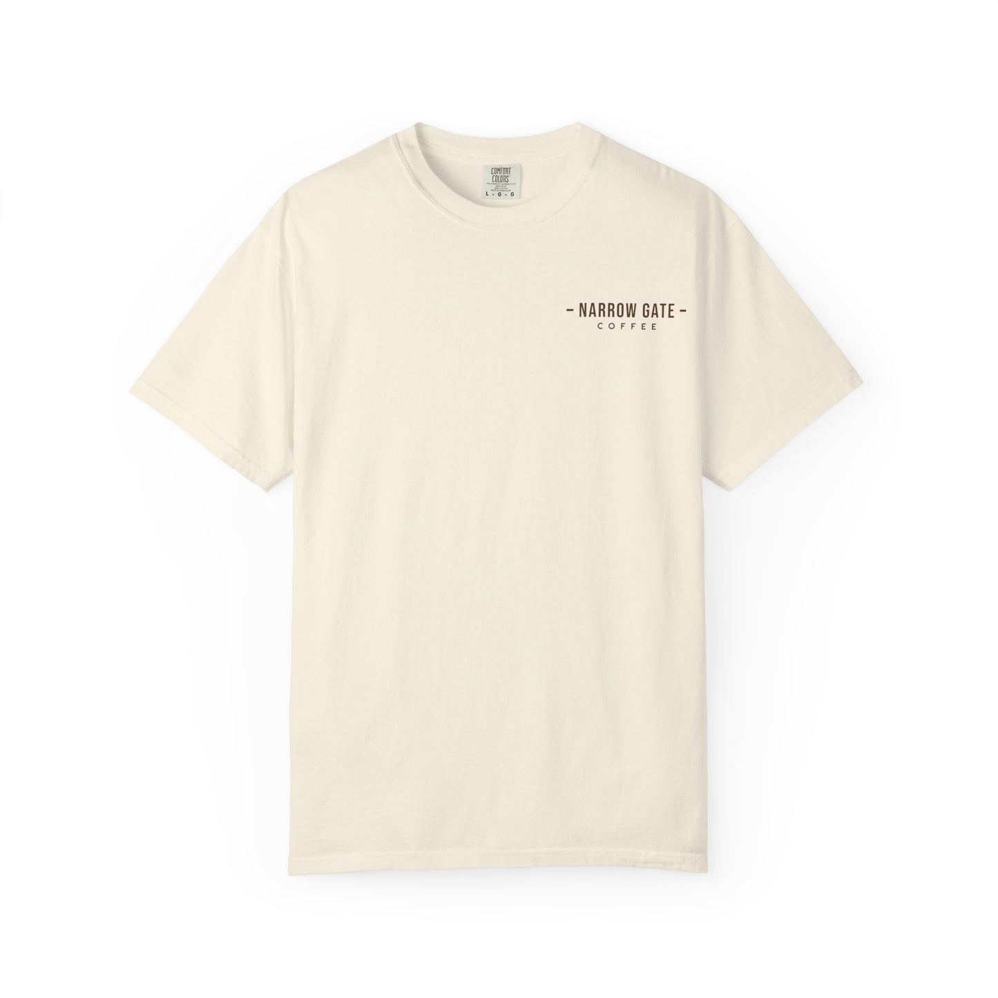 Narrow Gate Coffee T‑Shirt — Comfort Colors