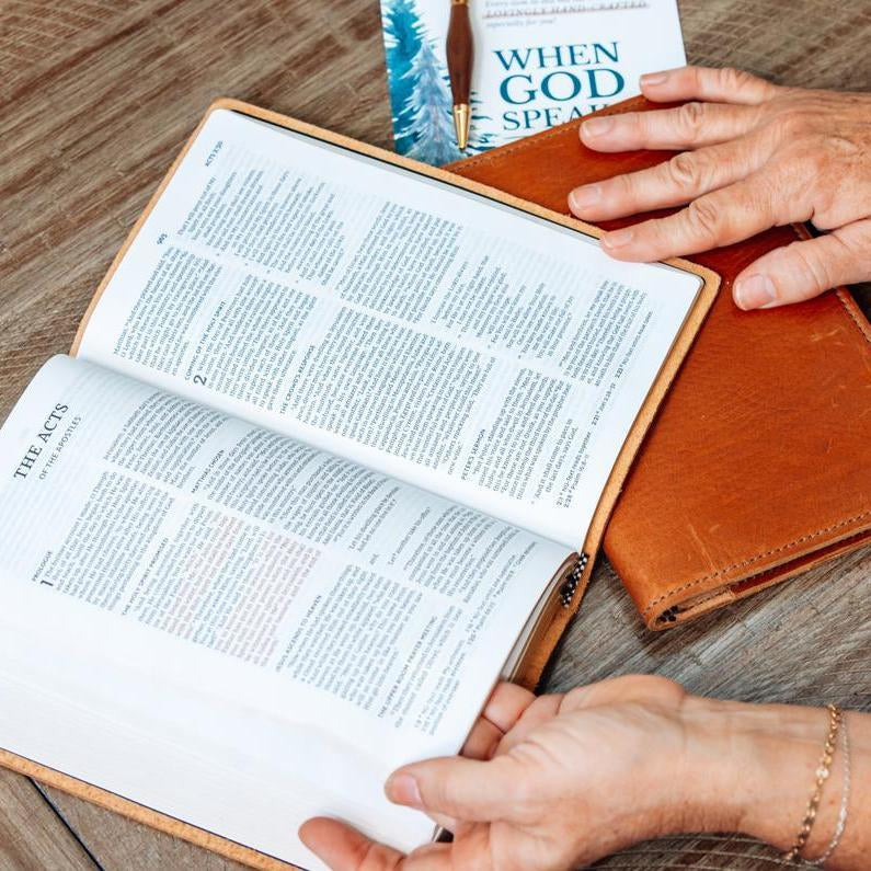 Large print Bible, and Journal Bundle