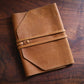 Small: Leather Bible Cover w/ Adjustable Wrap